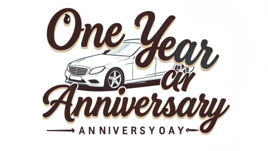 Captions for One Year Car Anniversary