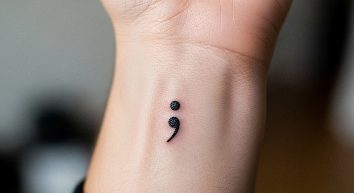 what does a semicolon tattoo mean