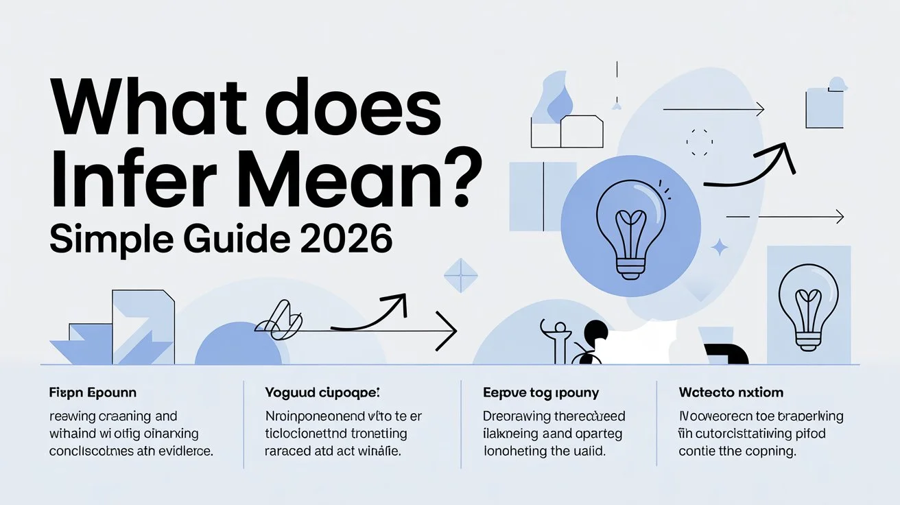 What Does Infer Mean? Simple Guide 2026
