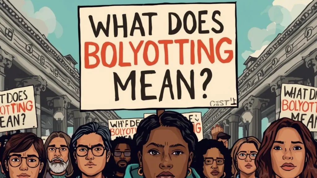 what does boycotting mean