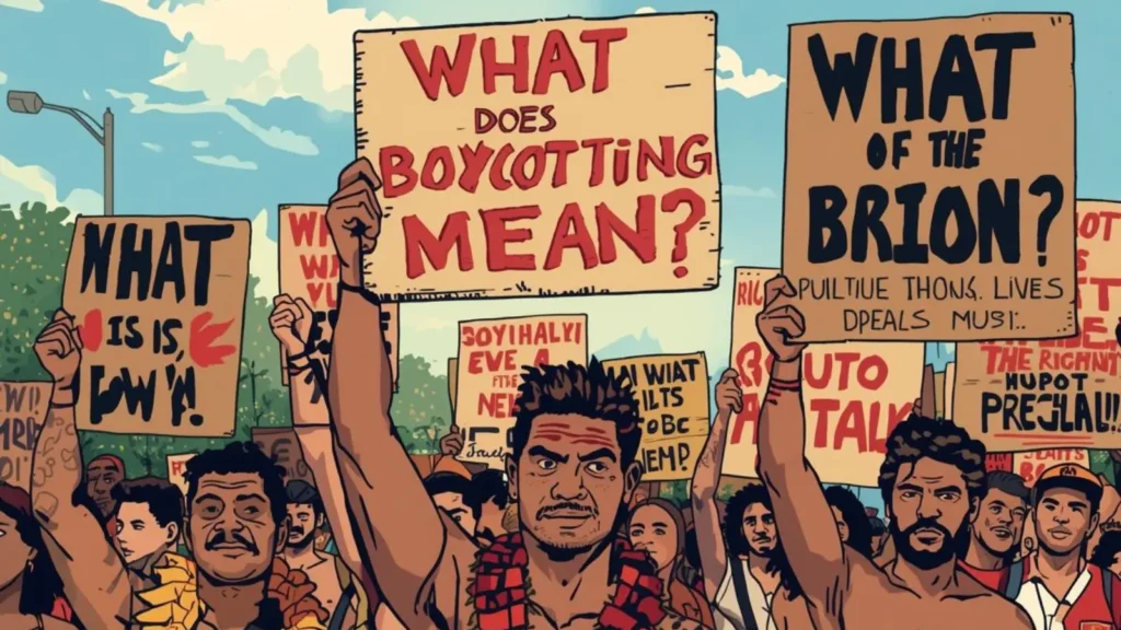 what does boycotting mean