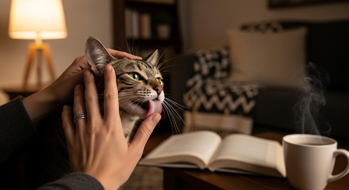 what does it mean when a cat licks you