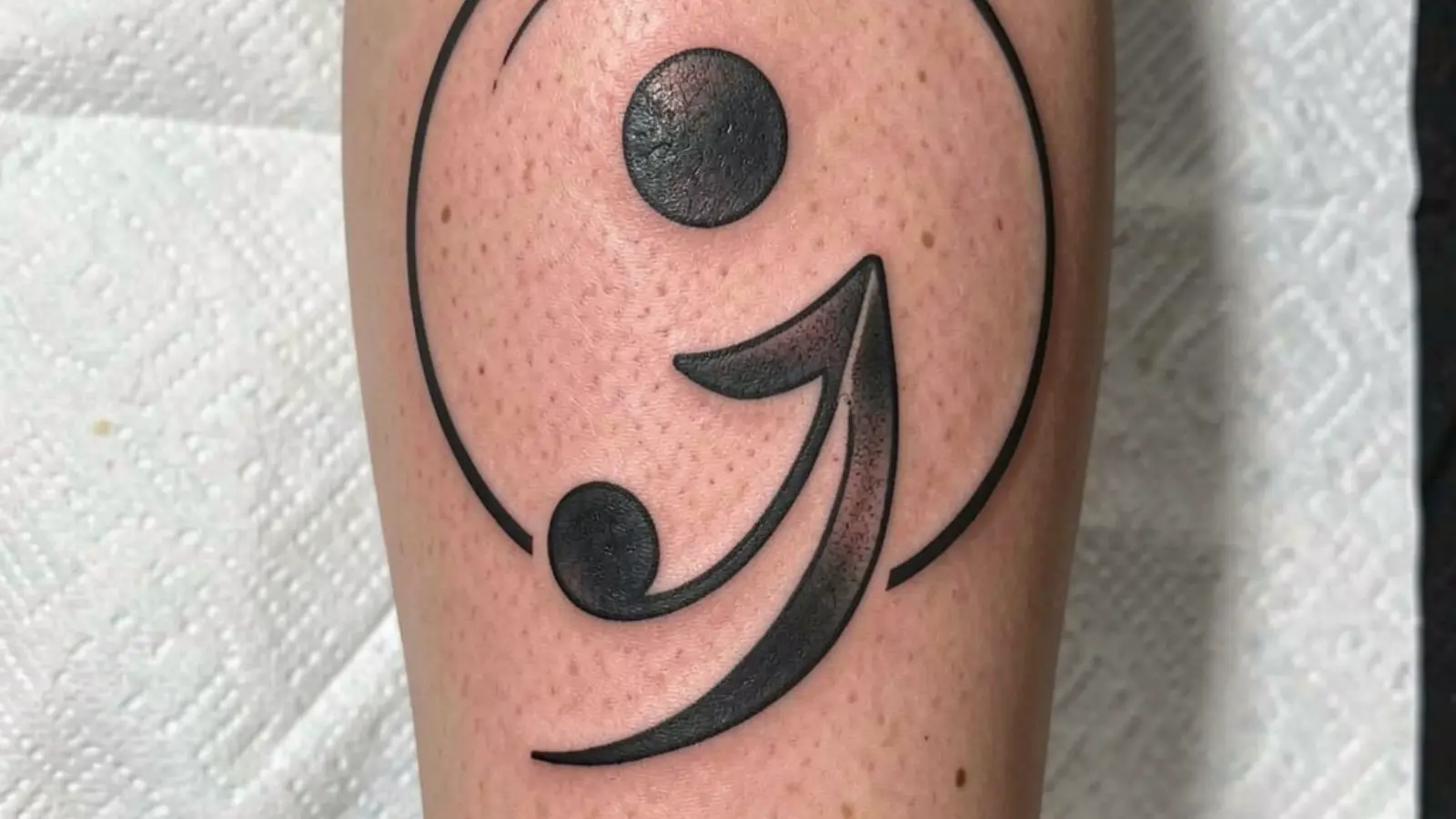 what does the semicolon tattoo mean