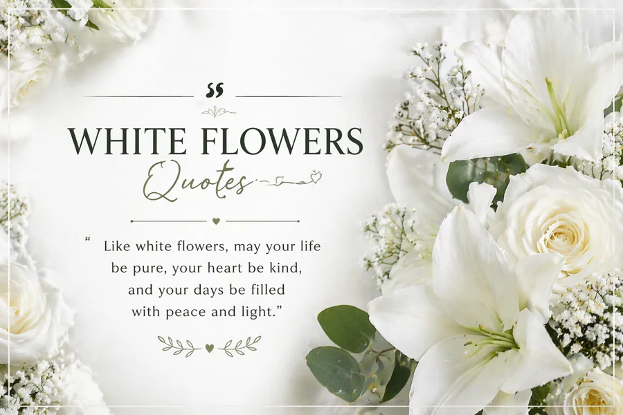 White Flowers Quotes