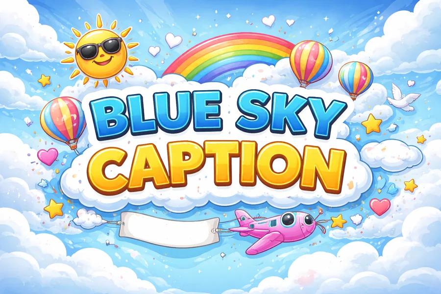 Blue Sky Caption