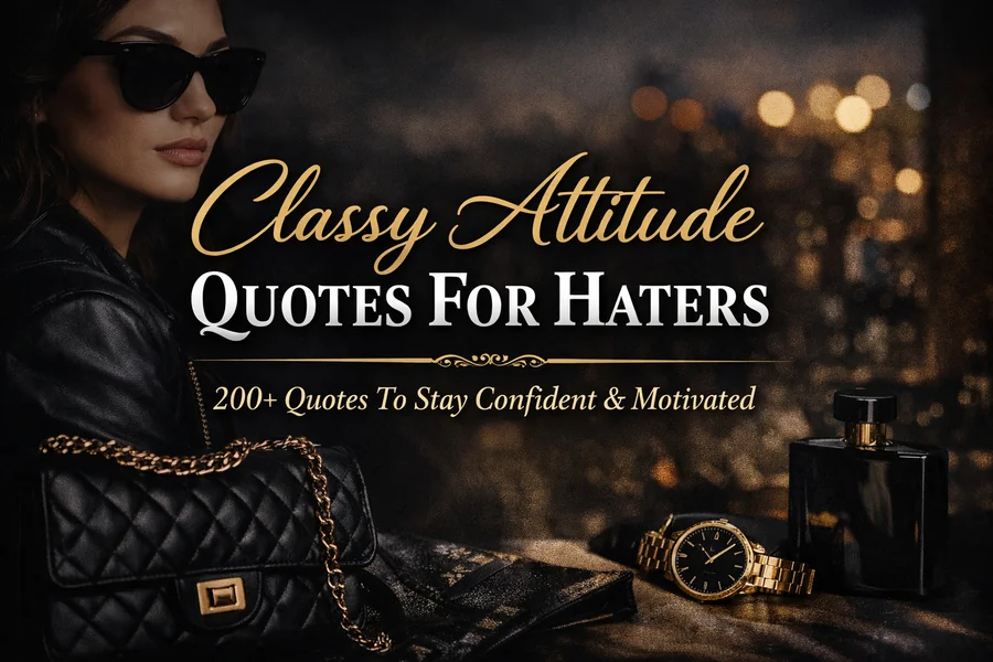 Classy Attitude Quotes For Haters