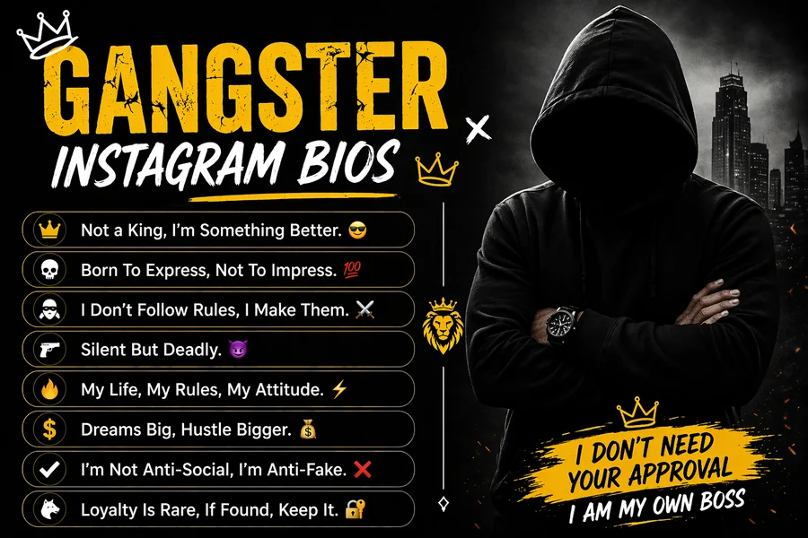 Gangster Instagram Bios