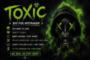 Toxic Bio for Instagram