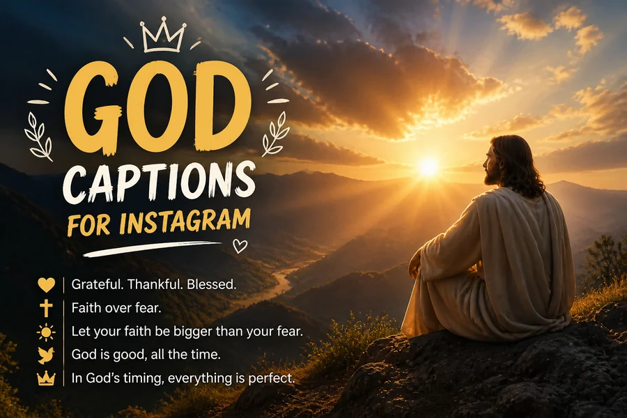 God Captions For Instagram