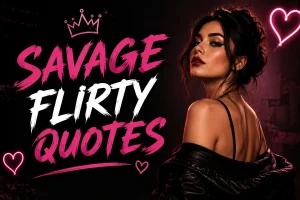 Savage Flirty Quotes