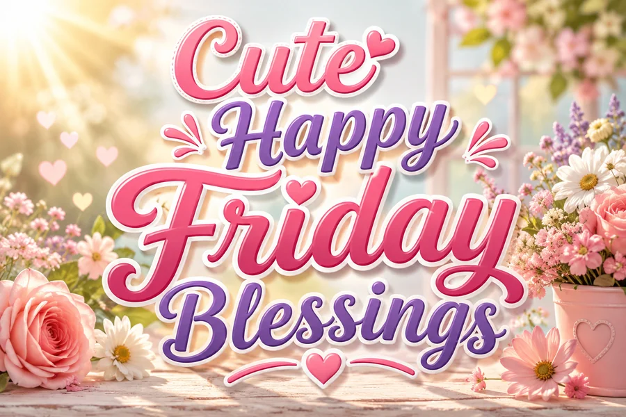 Cute Happy Friday Blessings